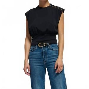 NEW NATION LTD marni crewneck top in black